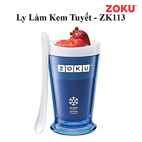 Zoku - Ly làm kem tuyết màu xanh dương