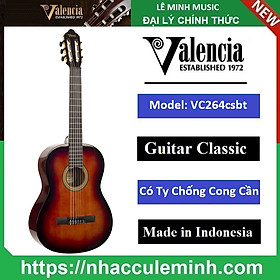 Mua Đàn Guitar Classic Valencia VC264CSBT