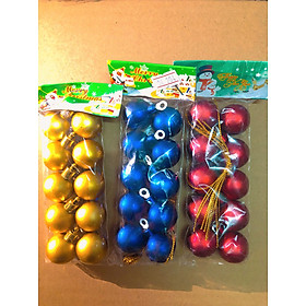 Quả châu treo cây thông noel - Châu bóng đẹp lung linh, có nhiều size để lựa chọn