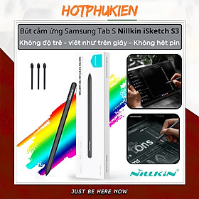 Mua Bút cảm ứng cho Samsung galaxy Tab S6 S7 S8 S9 Plus Ultra Nillkin ISketch S3 Stylus đa năng chống tì tay  hít cạnh máy  không lo hết pin - Hàng nhập khẩu