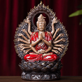 Mua Tượng Quan Âm Thiên Thủ Thiên Nhãn gốm Tử Sa cao cấp - Tượng Quan Âm Nghìn Tay Nghìn Mắt - Phật bản mệnh tuổi Tý