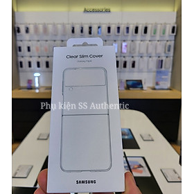 Ốp lưng samsung trong suốt z flip 4 - hàng chính hãng