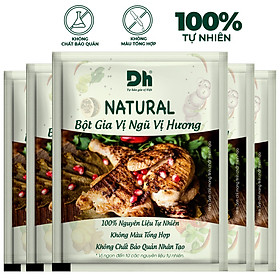 Hình ảnh Combo 5 gói Natural Bột Gia Vị Ngũ Vị Hương 10gr Dh Foods