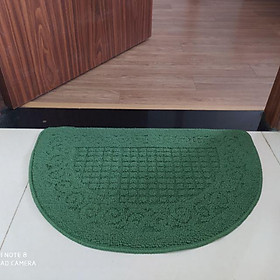 Thảm Chùi chân bán nguyệt sợi mềm siêu hút nước kích thước 40*60cm