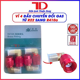 Mua Đầu chuyển đổi gas R410A  đầu đực phi 6 (R22) sang đầu cái phi 8 (R410)  vuông góc  hàng chính hãng  Điện Lạnh Thuận Dung