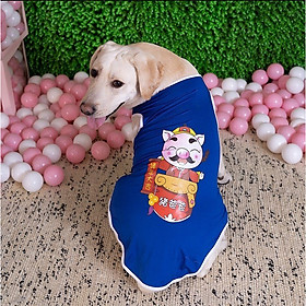ÁO 3 LỖ CHO CHÓ LỚN HÌNH HEO MAY MẮN - SP005143