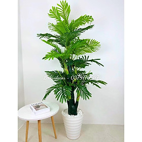 Mua Cây giả - Cây dừa cảnh giả decor trang trí kèm chậu