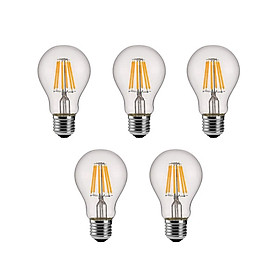 Bộ 5 bóng đèn Led Edison A60 6W đui E27.