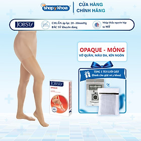 Vớ/tất y khoa JOBST Opaque - Mỏng Hỗ Trợ Điều Trị giãn tĩnh mạch chân, 20-30 mmHg (vớ quần, màu da, kín ngón)