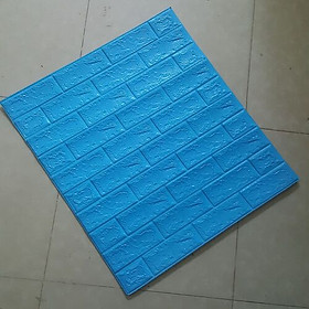 Mua Bộ 5 Tấm Xốp Dán Tường 3D Giả Gạch Xanh Dương Đậm 70cmx77cm