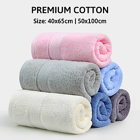 Hình ảnh Khăn gội đầu spa cotton cao cấp Homemark thấm hút tốt, bông Thổ Nhĩ Kỳ tự nhiên mềm mại phù hợp mọi làn da nhạy cảm