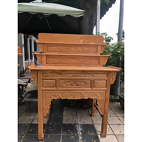 Mua Bàn Thờ Bàn Cúng 3 Tầng gỗ Gõ Đỏ   bàn cúng gỗ gõ tam cấp   bàn thờ gia tiên nhiều kích thước