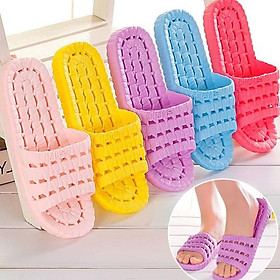 Mua Dép xốp cao cấp xuất Hàn chống trượt Văn Phòng/ Nhà Tắm có lỗ thoát nước thông minh