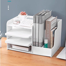 Mua Kệ (Giá) đựng tài liệu hồ sơ  sách vở  bút  đồ dùng đa năng chất liệu gỗ nhựa cao cấp chịu lực tốt  chống ẩm mốc - MS 05
