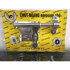 Chốt ngang inox khóa cửa phòng nhà vệ sinh 10cm