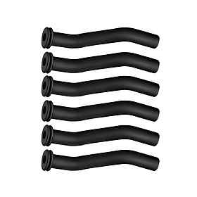 6 Pieces Vacuum Hoses Vacuum Hose Pipes 596163 Black Easy to Install Professional Direct Replaces Spare Parts