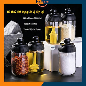 Mua Bộ Hũ Đựng Gia Vị Kèm Muỗng Hamart 250ml Lọ Đựng Gia Vị Thuỷ Tinh Nắp Thìa Cao Cấp
