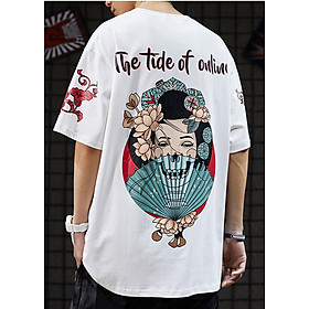 Áo phông unisex nam nữ Geisha Nhật The Tide of online