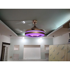 Mua Quạt có đèn phối hợp loa lắp trần mỗi căn có 3 hình thức sáng có hướng dẫn từ xa_