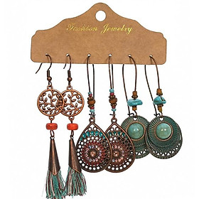 Combo 3 Đôi Bông Tai Đi Biển Phong Cách Boho