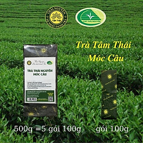 Trà Móc Câu Thái Nguyên 500g(5 gói 100g) Trà Xanh Tâm Thái Chè Thái Nguyên Móc Câu 500gMCTX