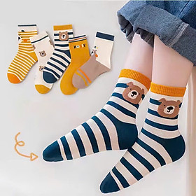 SET 5 ĐÔI TẤT VỚ VÀNG 03 DỄ THƯƠNG TỪ 1-12 TUỔI DÀNH CHO BÉ TRAI BÉ GÁI