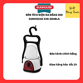 Đèn Tích Điện Đa Năng 360 Cỡ Trung Sunhouse SHE-6848LA - Trắng