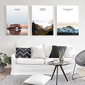 Mua Bộ 3 tranh treo tường canvas Phong Cảnh