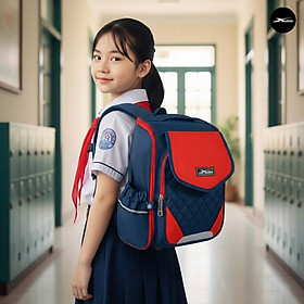 Balo Chống Gù Bé Trai Xbags XB 3106 - Cặp Học Sinh Tiểu Học Siêu Nhẹ, Chống Thấm Nước, Thiết Kế Công Thái Học Bảo Vệ Cột Sống