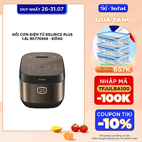 Mua Nồi cơm điện tử Tefal 1.8L - Lòng nồi siêu dày 4mm RK776968 - Thương hiệu Pháp - Hàng chính hãng