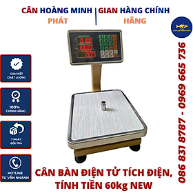 Mua Cân Điện Tử Cân Hàng Giá Rẻ 60kg Tính Giá Tiền Hàng  Lương Thực  Thực Phẩm  Đồ Dùng Tại Siêu Thị  Nhà Hàng  Cửa Hàng (Cân điện tử tính tiền tự động - tích điện).   CÂN-HOÀNG-MINH-PHÁT  