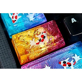 Mua Keycap artisan cá koi 1.75u (phím caplock) trang trí bàn phím cơ gaming