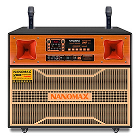 Mua Loa Kéo Bình Bass Đôi Nanomax Pro-906 2000w Bass 40cm x2 Karaoke Bluetooth Hàng Chính Hãng