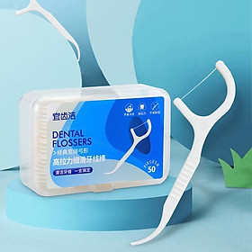 Mua Chỉ Nha Khoa Tiệt Trùng Hộp 50 Cây Nhật Bản Cao Cấp Làm Sạch Răng Và Loại Bỏ Các Mảng Bám Dư Thừa - Venus Cosmetics
