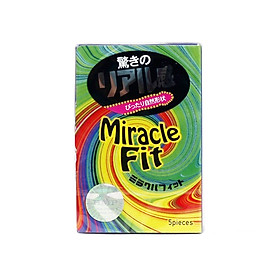 Bcs cỡ nhỏ 49mm Sagami Miracle Fit (H5) - Thiết Kế 3D Ôm Khít - Siêu Mỏng - Không Mùi Cao Su - Nhập Khẩu Nhật Bản - Che Tên Sản Phẩm