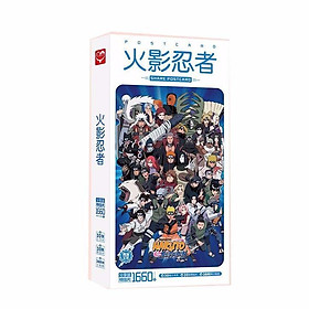postcard Naruto bìa mới 1660 ảnh hộp ảnh bộ ảnh có ảnh dán sticker lomo bưu thiếp anime chibi tặng ảnh thiết kế vcone