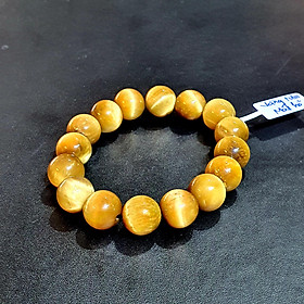 Vòng Tay Đá Mắt Hổ Vàng Tươi Thiên Nhiên Size 10li – VTMH0003