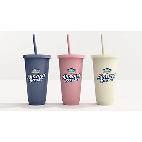 - Ly nhựa Almond Breeze ống hút 710ml - màu ngẫu nhiên