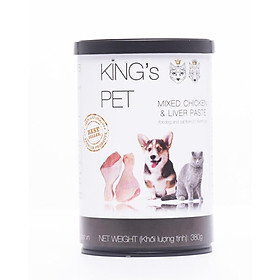 Pate Hỗn Hợp Gà King s Pet lon 380g thức ăn cho chó mèo