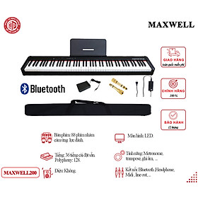 Đàn Piano Điện Maxwell Max 200 - Màu đen - Hàng chính hãng