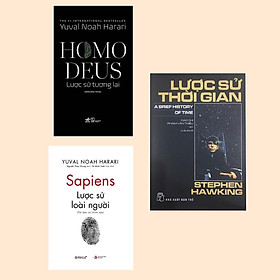 Ảnh bìa Combo 3 Cuốn Lược Sử Hay Nhất Mọi Thời Đại: Sapiens: Lược Sử Loài Người (Tái Bản Có Chỉnh Sửa) + Homo Deus: Lược Sử Tương Lai + Lược Sử Thời Gian (Tái Bản 2020)