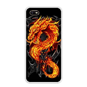 Ốp lưng cho Oppo A1K - 0218 FIREDRAGON - Silicone dẻo - Hàng Chính Hãng