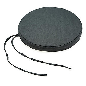 Nệm Ngồi Tròn Soft Decor 4010 Mickey Canvas Round Seat Pad (40 x 40 x 10 cm) - Xám Đen