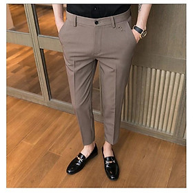 Quần tây nam dáng ôm công sở vải chống nhăn chống xù cao cấp - Quần âu nam Style Hàn Quố -HL03