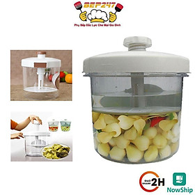 Hộp Muối Dưa Cà Việt Nhật - Dung Tích 5 Lít, Núm Điều Chỉnh Tự Động Ép Dưa Cà Xuống Hữu Ích