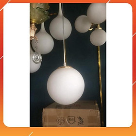 Mua Đèn thả thủy tinh bóng tròn trắng  đèn thả cầu trắng phi 200mm HL1020-200