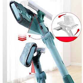 Mua Cây Lau Kính Thông Minh Cán Dài 112 - 160cm  Chùi Kính Chuyên Dụng Hai Mặt Vừa Lau Vừa Gạt - Hàng Chính Hãng