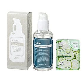 Tinh Chất Dưỡng Ẩm Sâu Klairs Rich Moist Soothing Serum 180ml + Tặng Kèm 1 Mặt Nạ Dưỡng Da Dưa leo 3W Clinic
