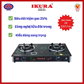 Mua Bếp gas đôi mặt kính IKURA - 715S - Siêu tiết kiệm gas - Hàng Chính Hãng
