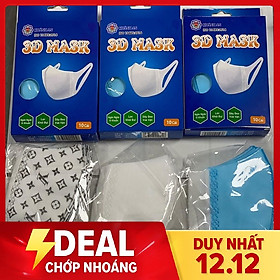 Khẩu trang y tế 4 lớp 3D MASK KHÁNH AN ngăn ngừa vi khuẩn lọc khói bụi dây